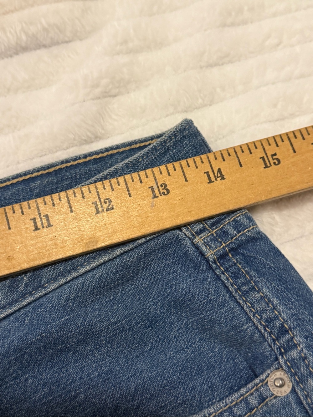 Veronica Beard Kasey Wide Leg Jeans Mid Rise Blue Size 27 Wide Leg Luxury Denim - Picture 14 of 15